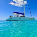 Calypso Cruises Catamaran sailing on blue waters in Barbados