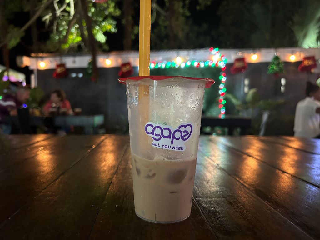 Bubble tea from Agape Cafe in the Worthing Square food court